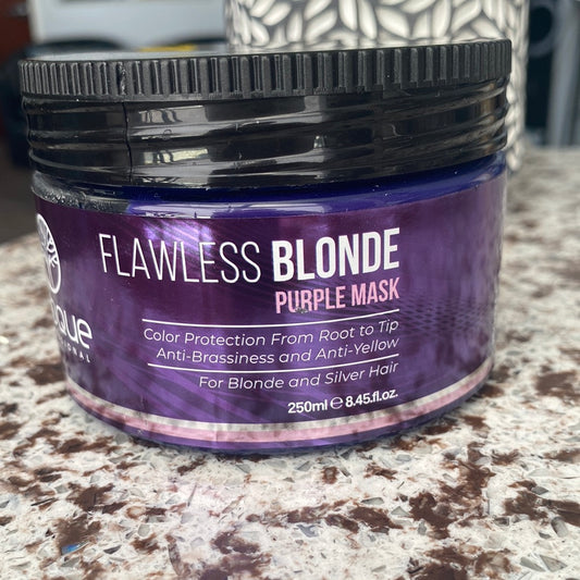 Flawless blonde purple mask